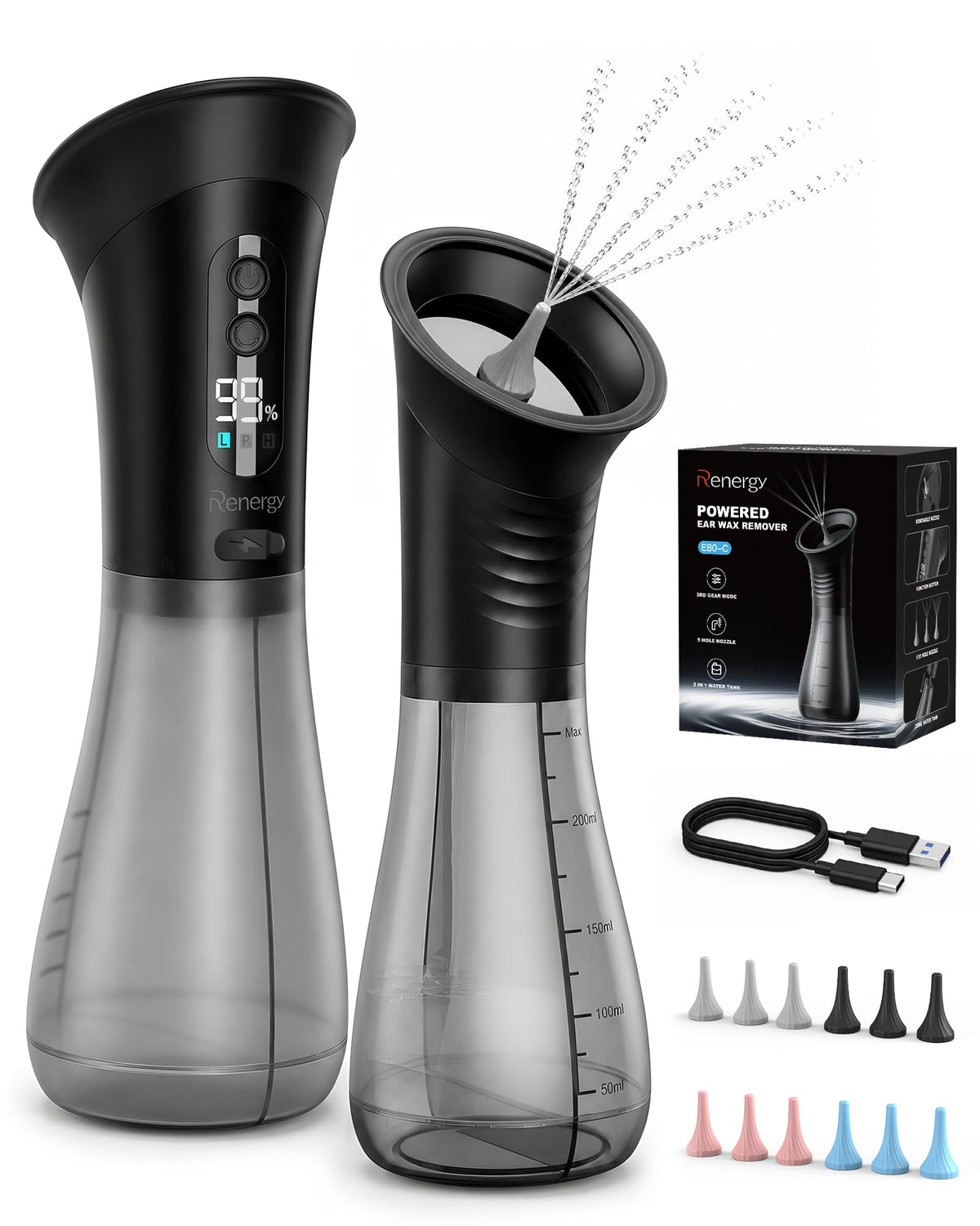 Renergy Ear Wax Removal, Water Temp Sensor, Ear Irrigation Flushing System